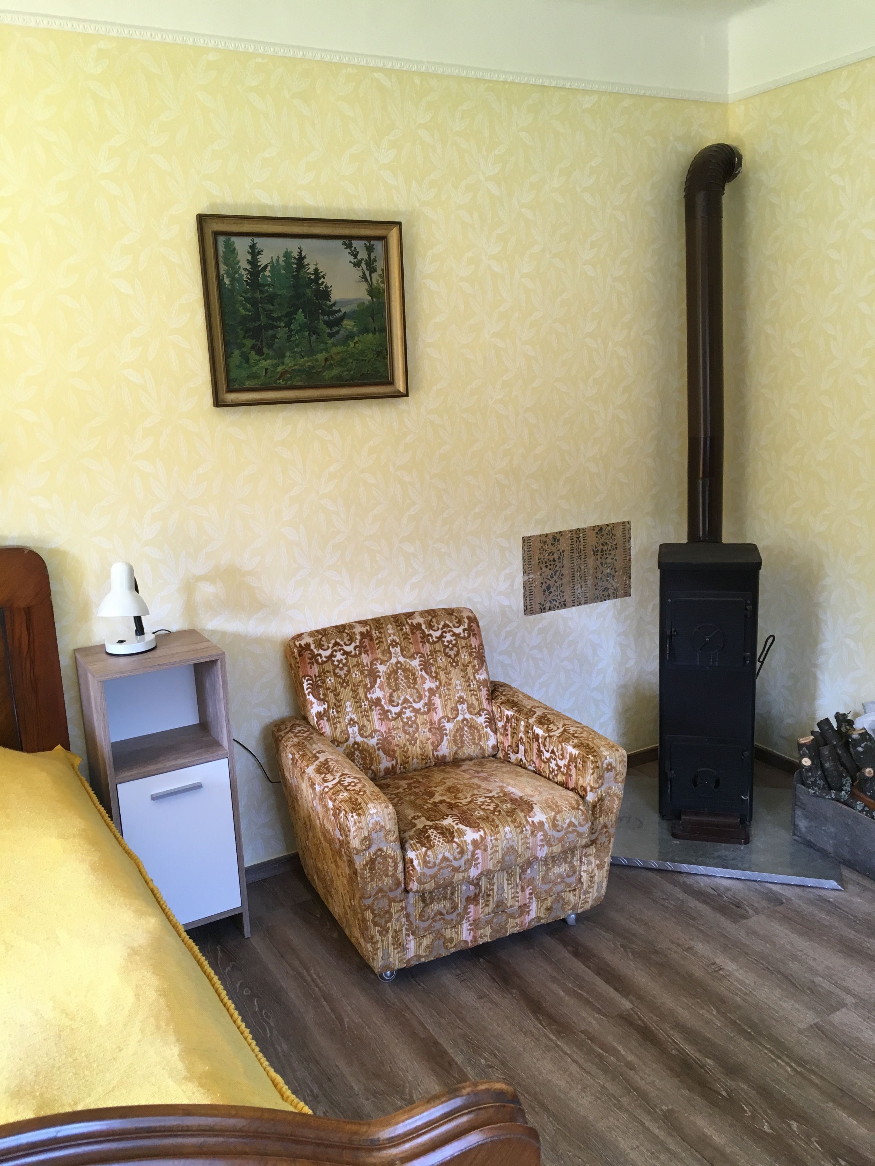 Holzofen Schlafzimmer Süd