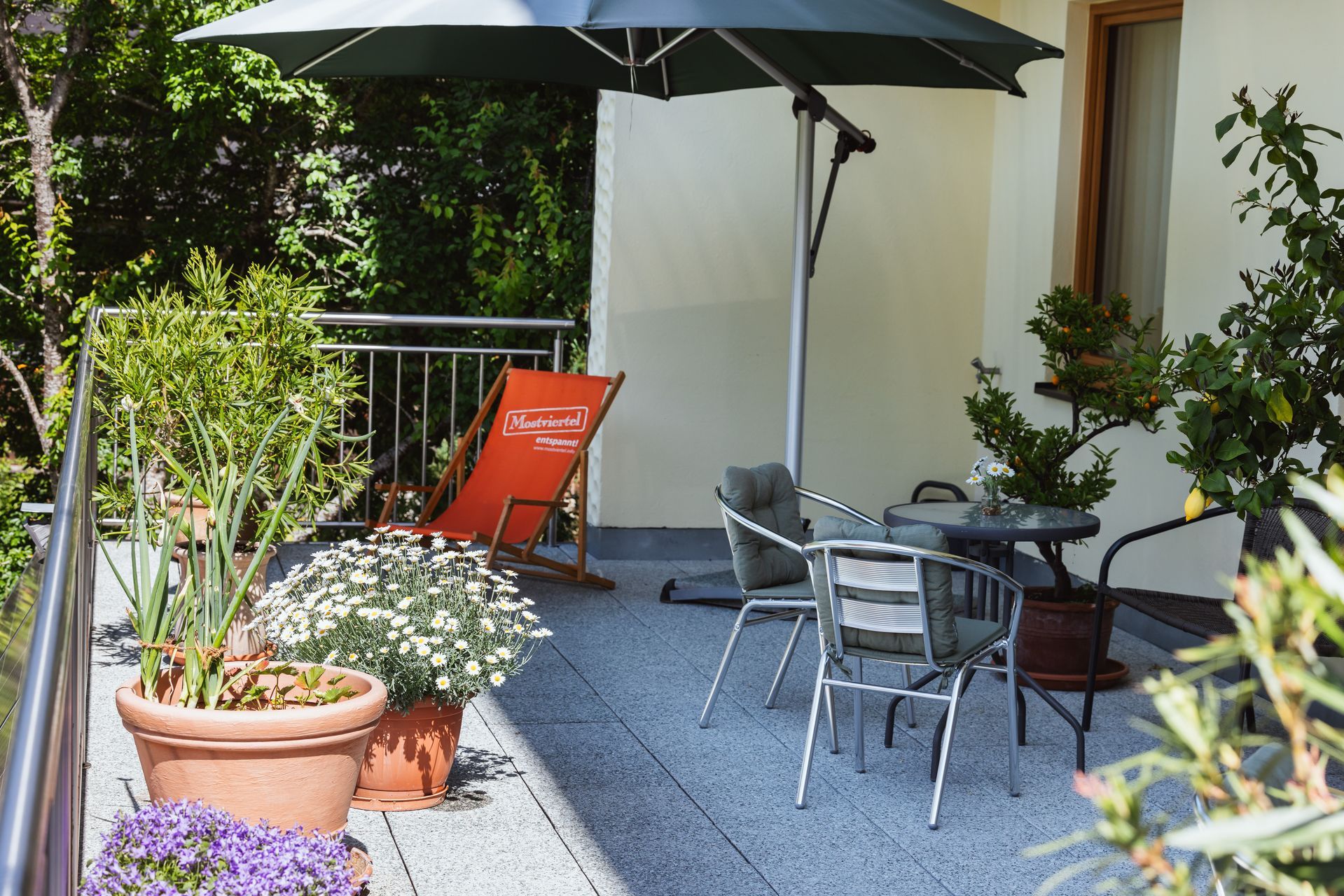 Pension Klug - Terrasse