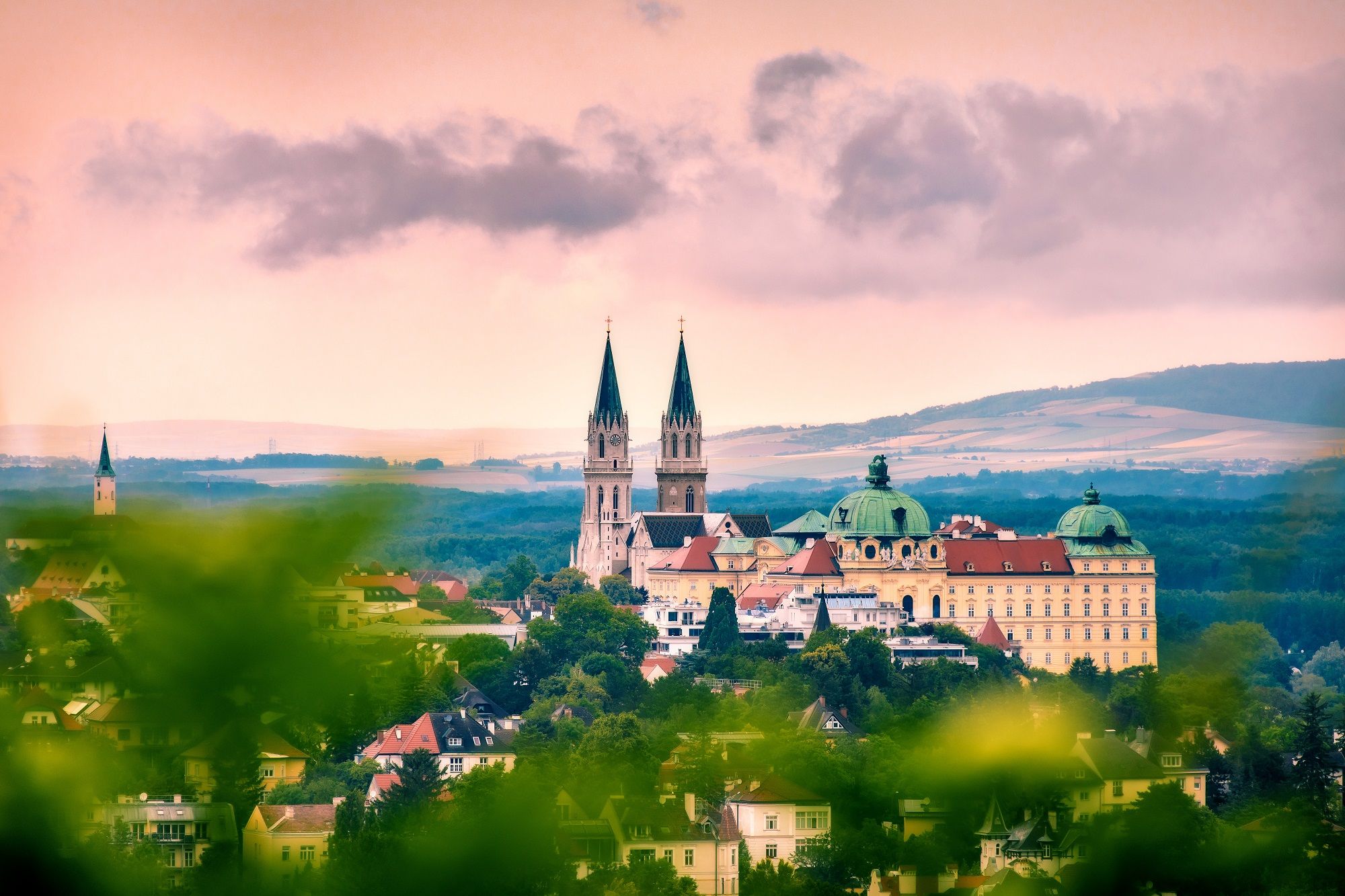 Blick auf das Stift Klosterneuburg