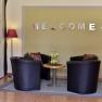 Empfangslounge mit 4 Sesseln