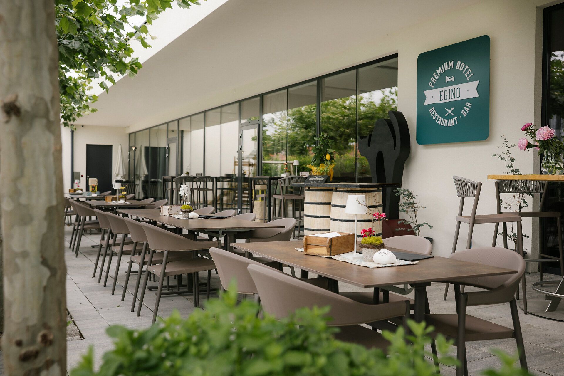 Gastgarten des Eginos