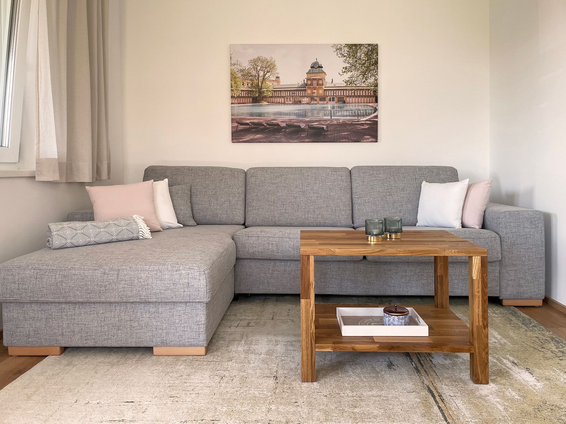 Schlafcouch im Wohnzimmer