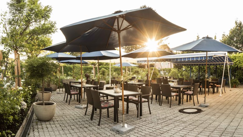Gastgarten im DG Lieblingsplatzl, © Nimo Zimmerhackl