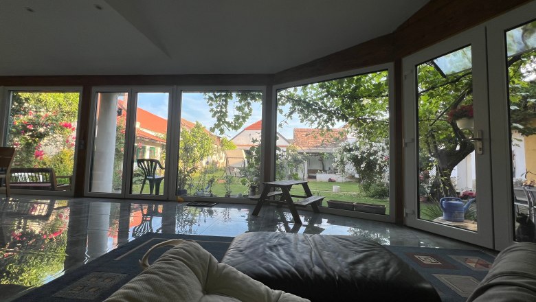 Blick in den Garten, &copy; G&auml;stehaus Weinwurm