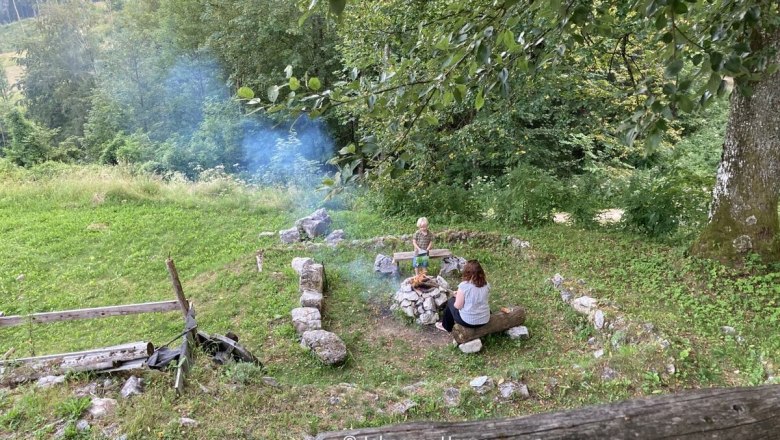 Holzknechthuette_Lagerfeuerplatz, &copy; Johannes Hoyos