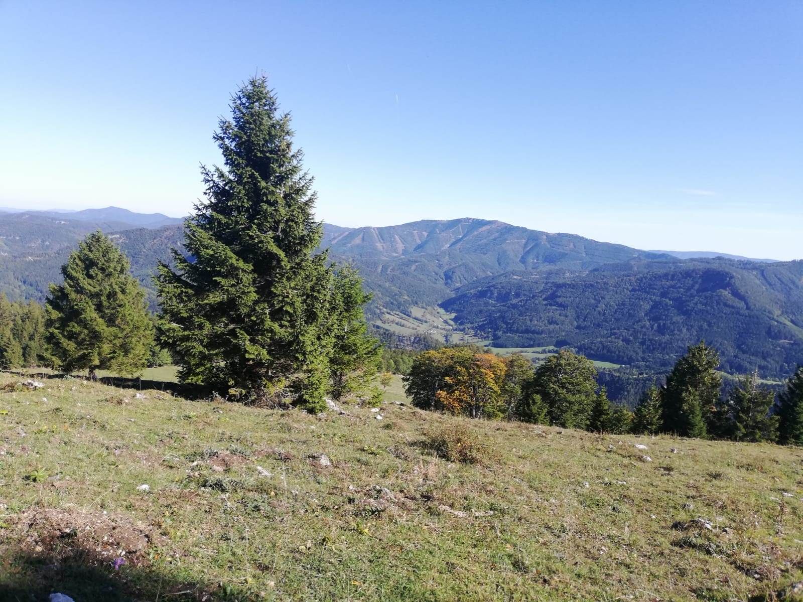 Aussicht auf Berglandschaft