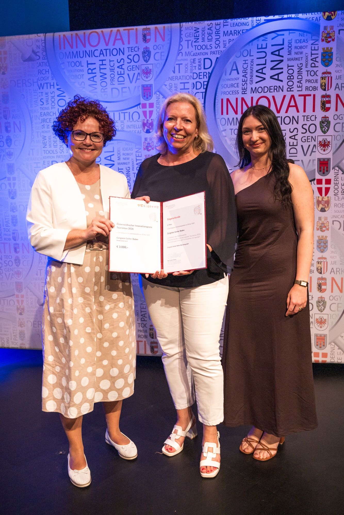 Preisverleihung Tourismusinnovationspreis an Congress Center Baden