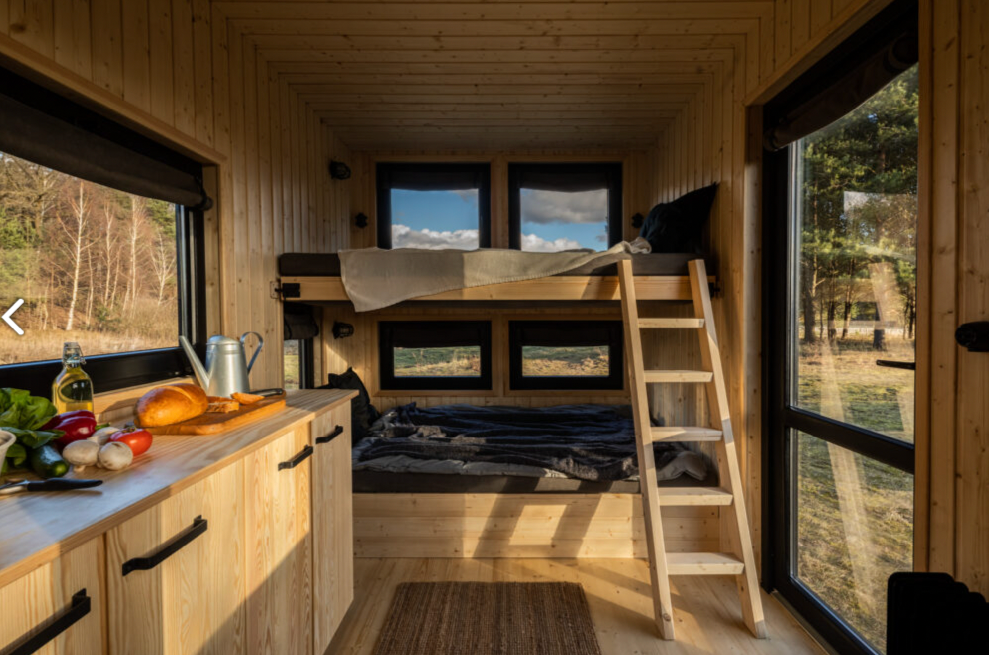 Tiny Haus am Bio Retreat Hof von innen
