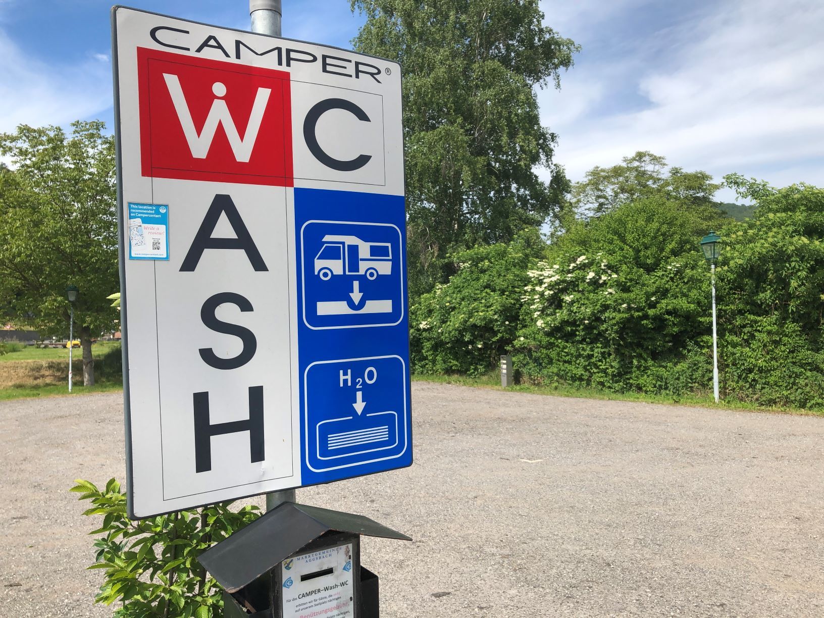 Waschplatz für Wohnmobile