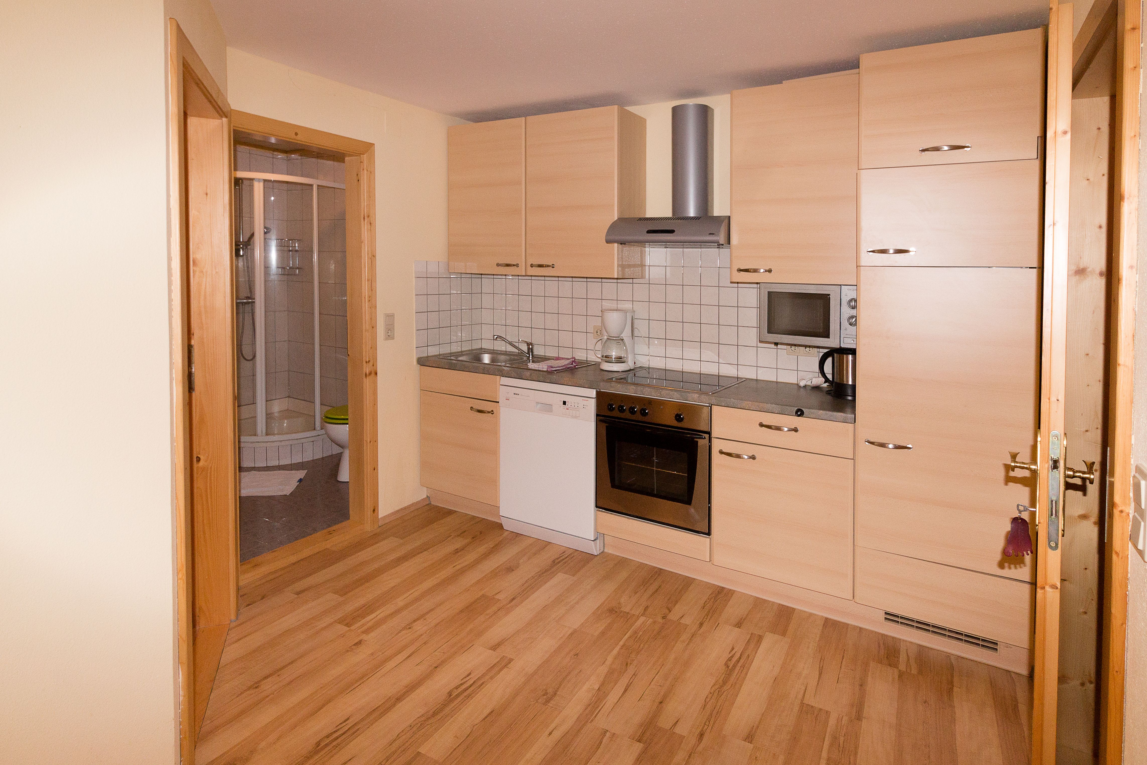 Küche in der Ferienwohnung