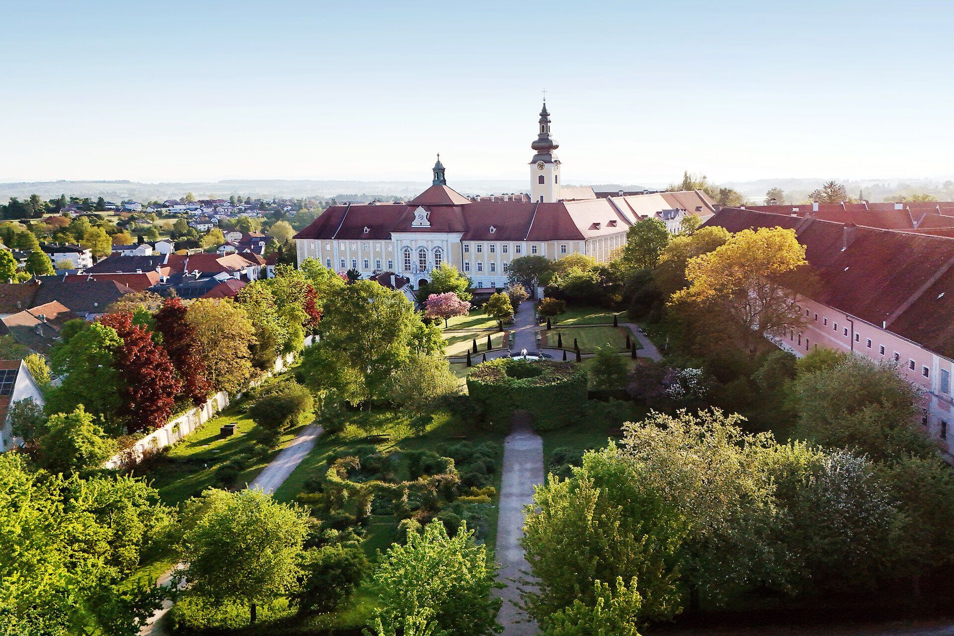 Luftaufnahme Stift Seitenstetten.