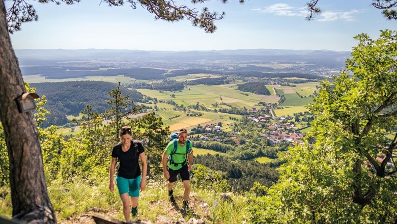 Herrliche Aussichtspunkte entlang des Wanderwegs