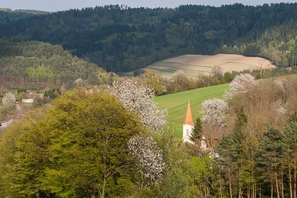 Landschaft bei Bergwerk