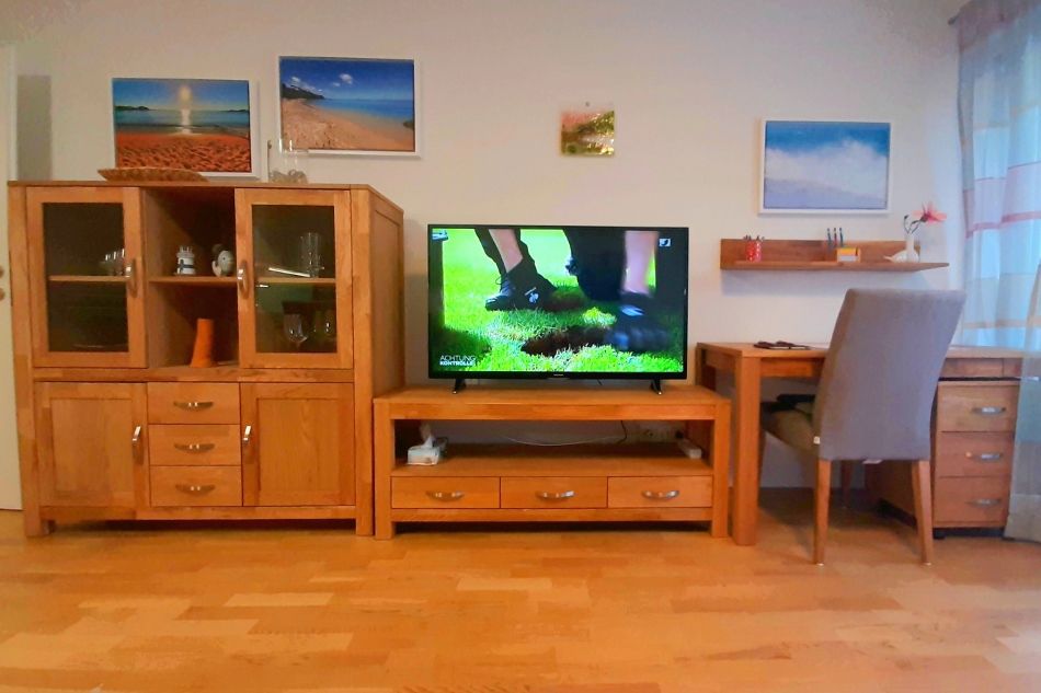 Wohnschlafraum mit Flachbild TV