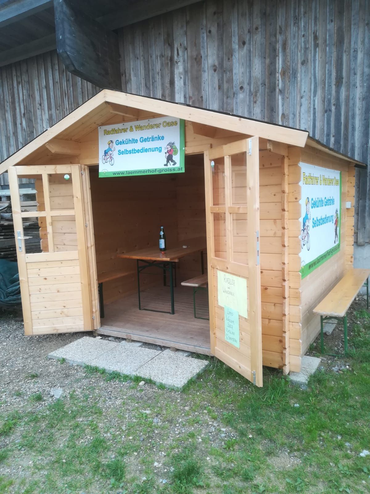 Rastmöglichkeit beim Lämmerhof Groiß