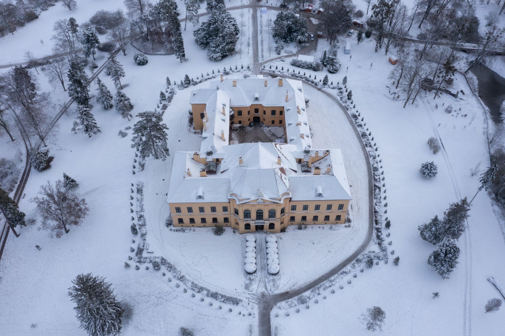 Schloss Eckartsau im Winter