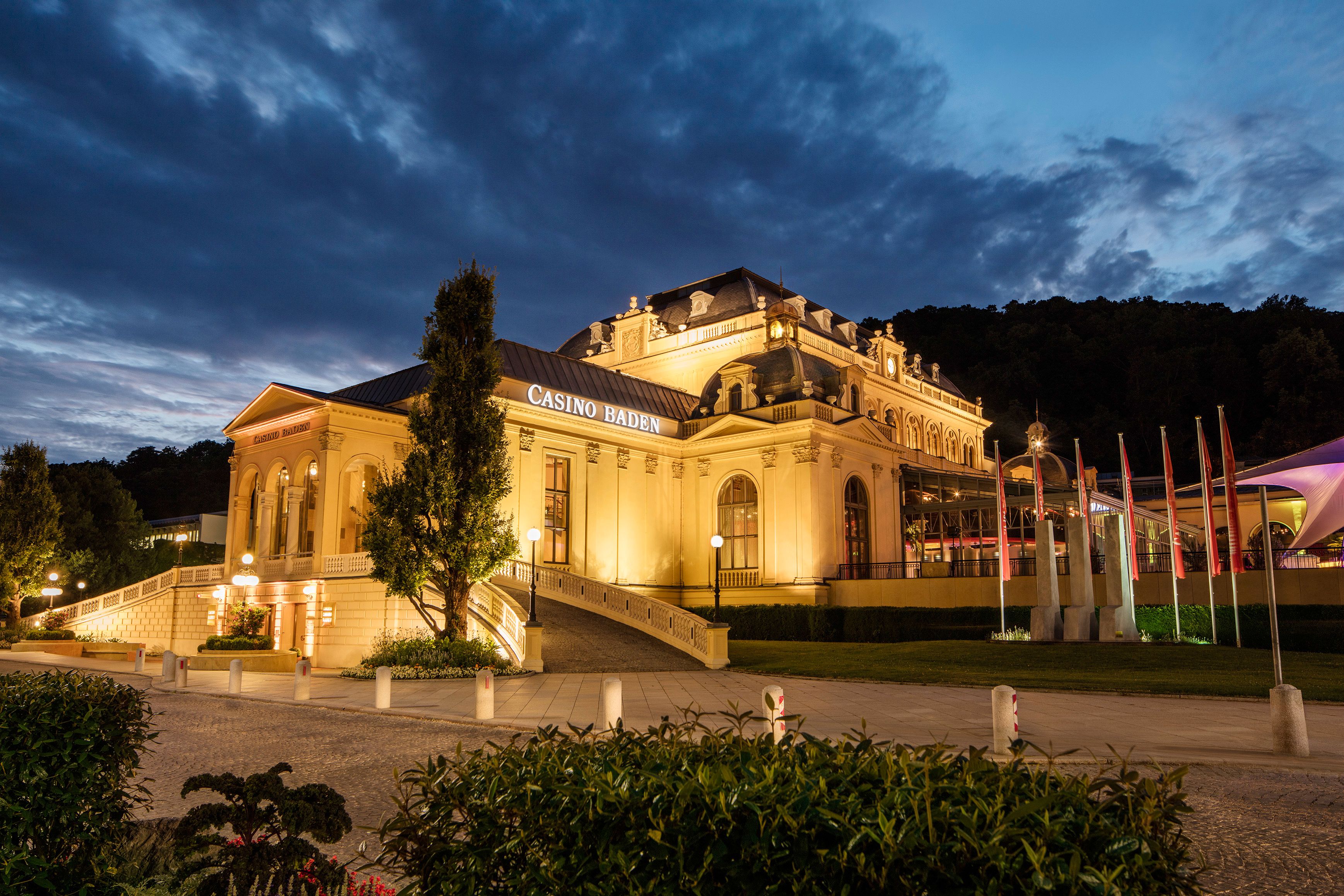 Casino Baden Nacht Ansicht