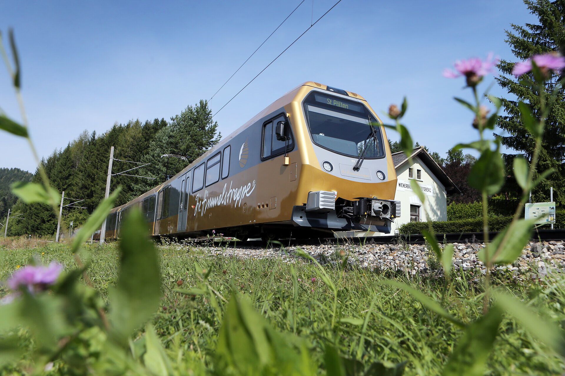 Die sanften Hügel und die üppige Vegetation umrahmen die malerische Bahn, die durch die atemberaubende Landschaft gleitet. Hier, wo die Natur in voller Pracht erblüht, wird jeder Moment zu einem unvergesslichen Erlebnis. Genießen Sie die frische Bergluft und die Ruhe, die nur die Berge bieten können.