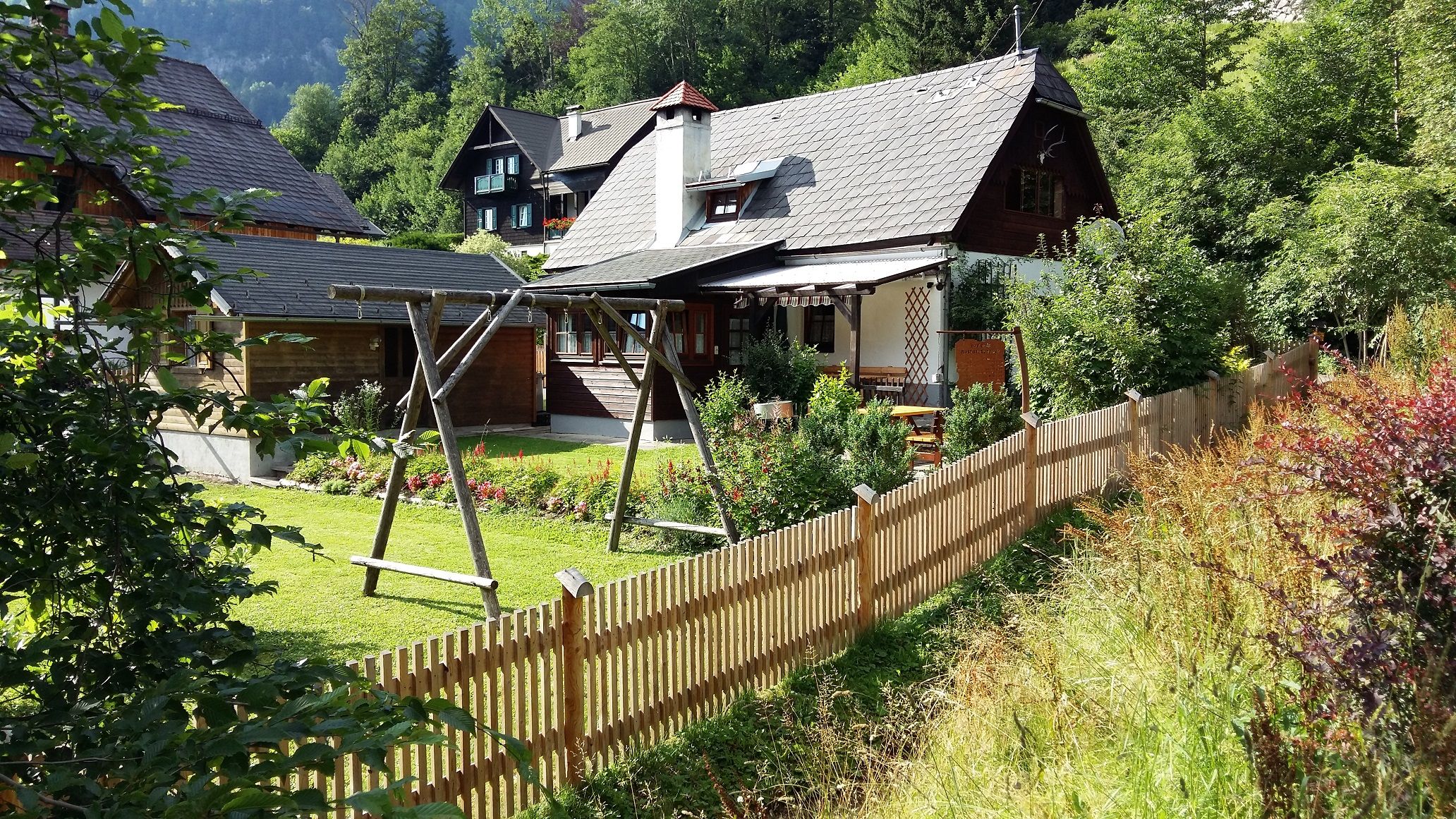 Ferienhaus Seehof im Sommer