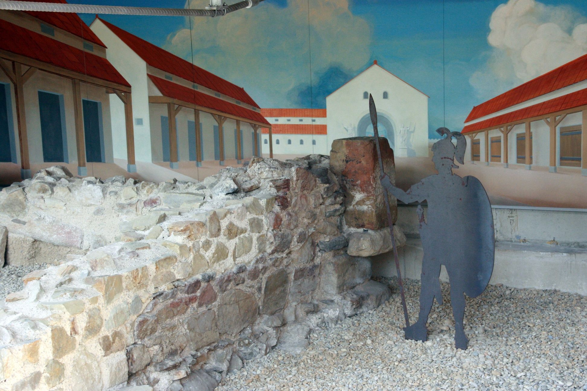 Römermuseum, porta principalis dextra