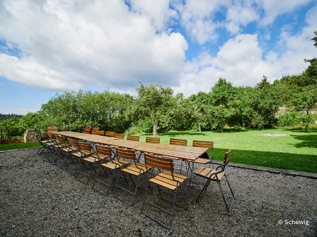 Klostergarten - Fastentafel - Kloster Pernegg 2016 © Schewig