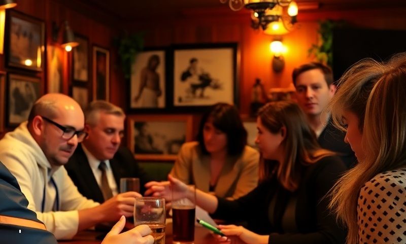 Gemütliche Rund beim Pubquiz