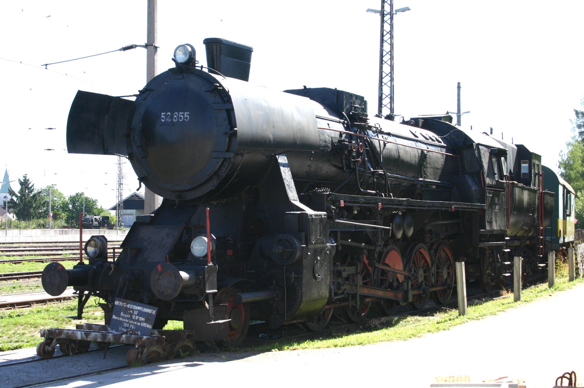 Dampflokomotive im Waldviertler Eisenbahnmuseum Sigmundsherberg.