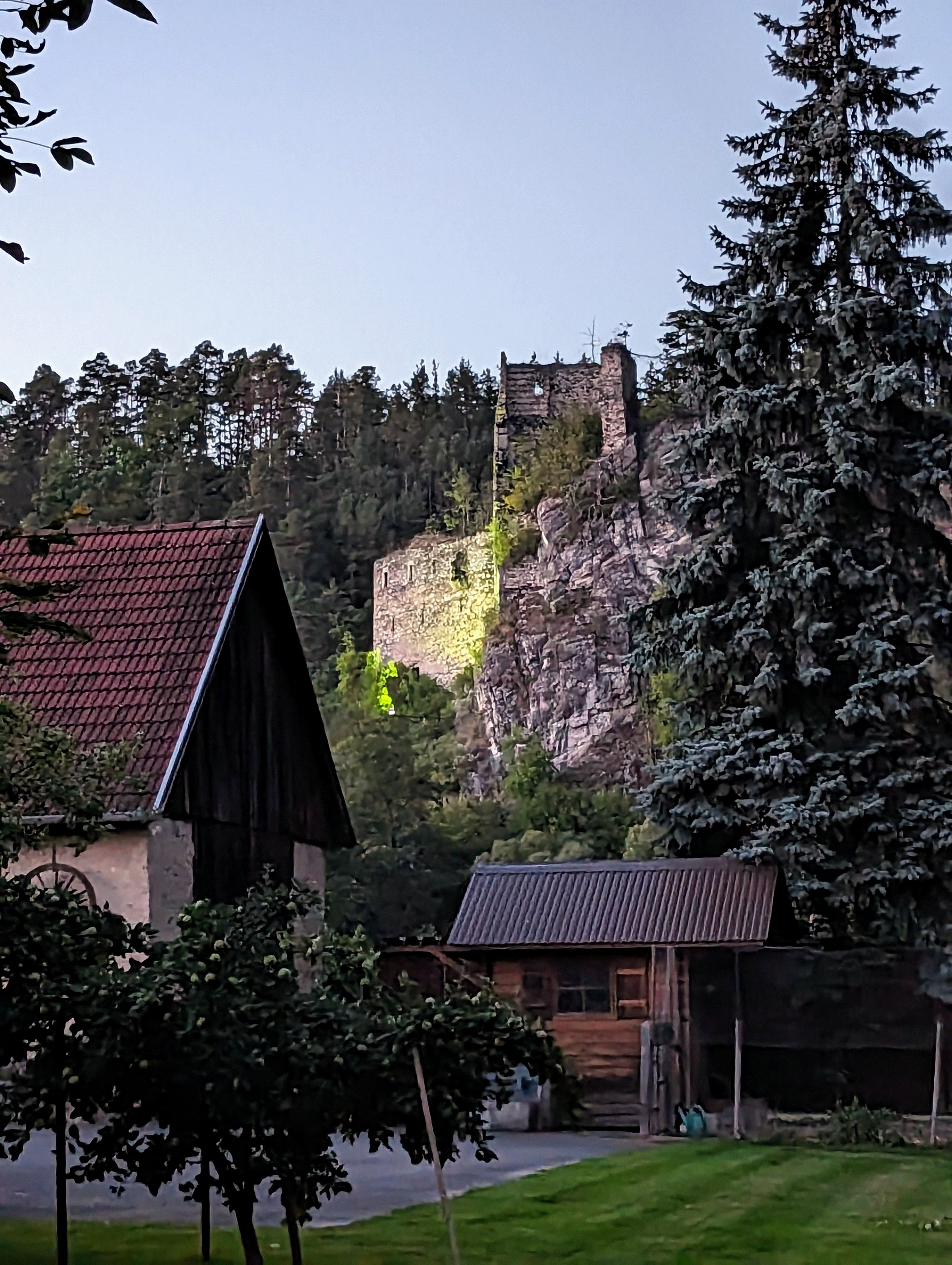 Blick auf Ruine Eibenstein