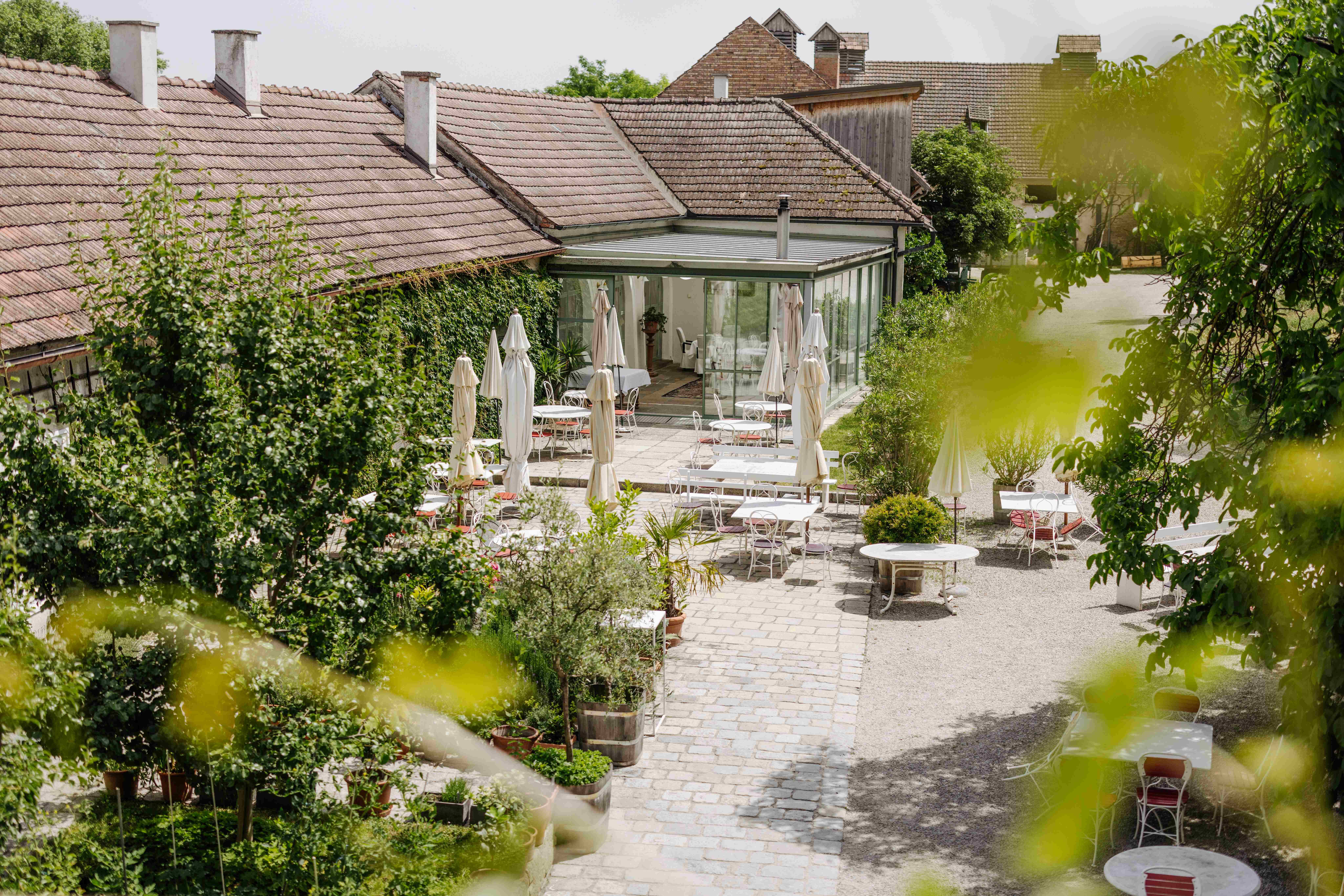 Innenhof Gut Oberstockstall