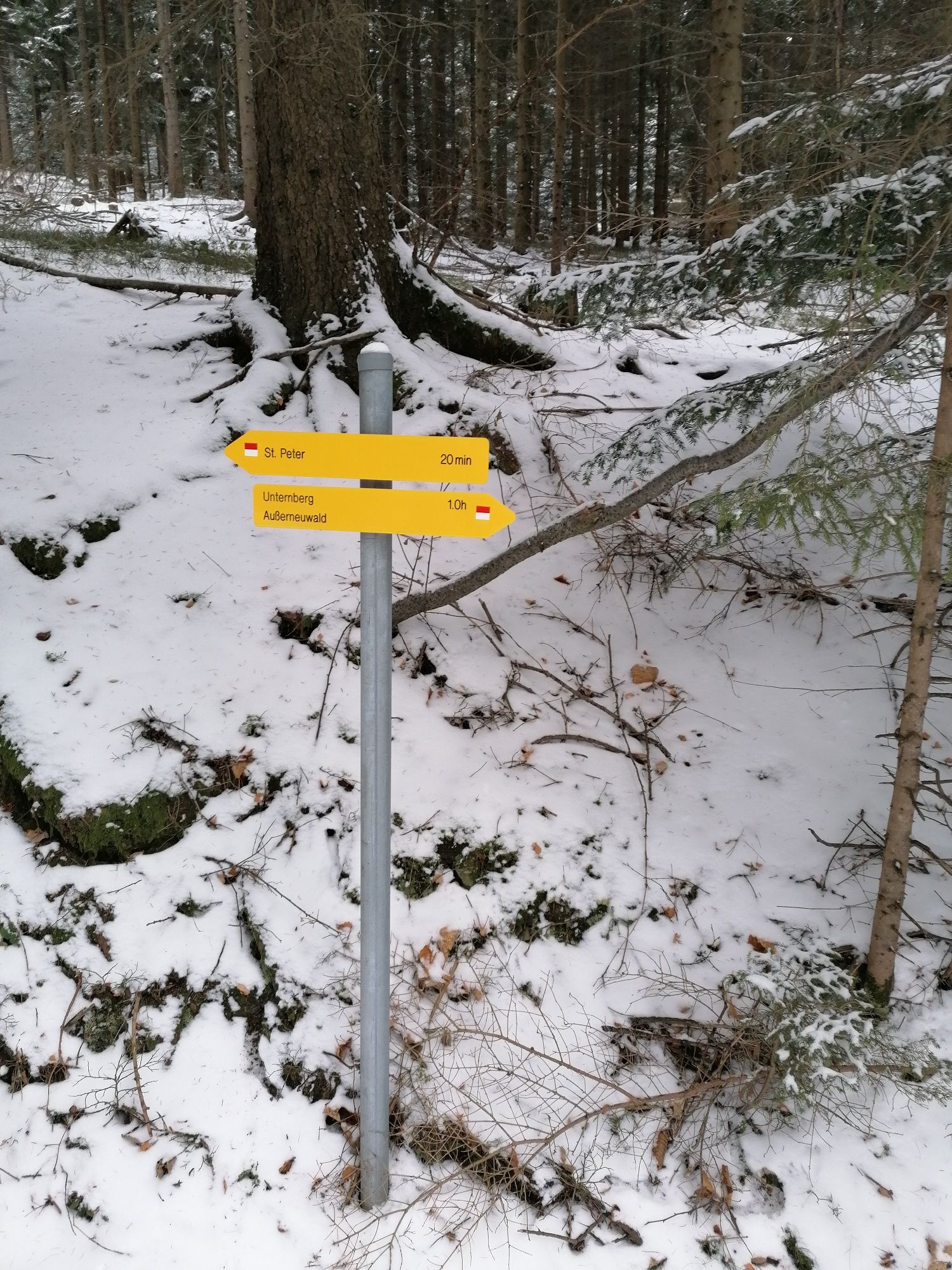 Schild St Peter Unternberg