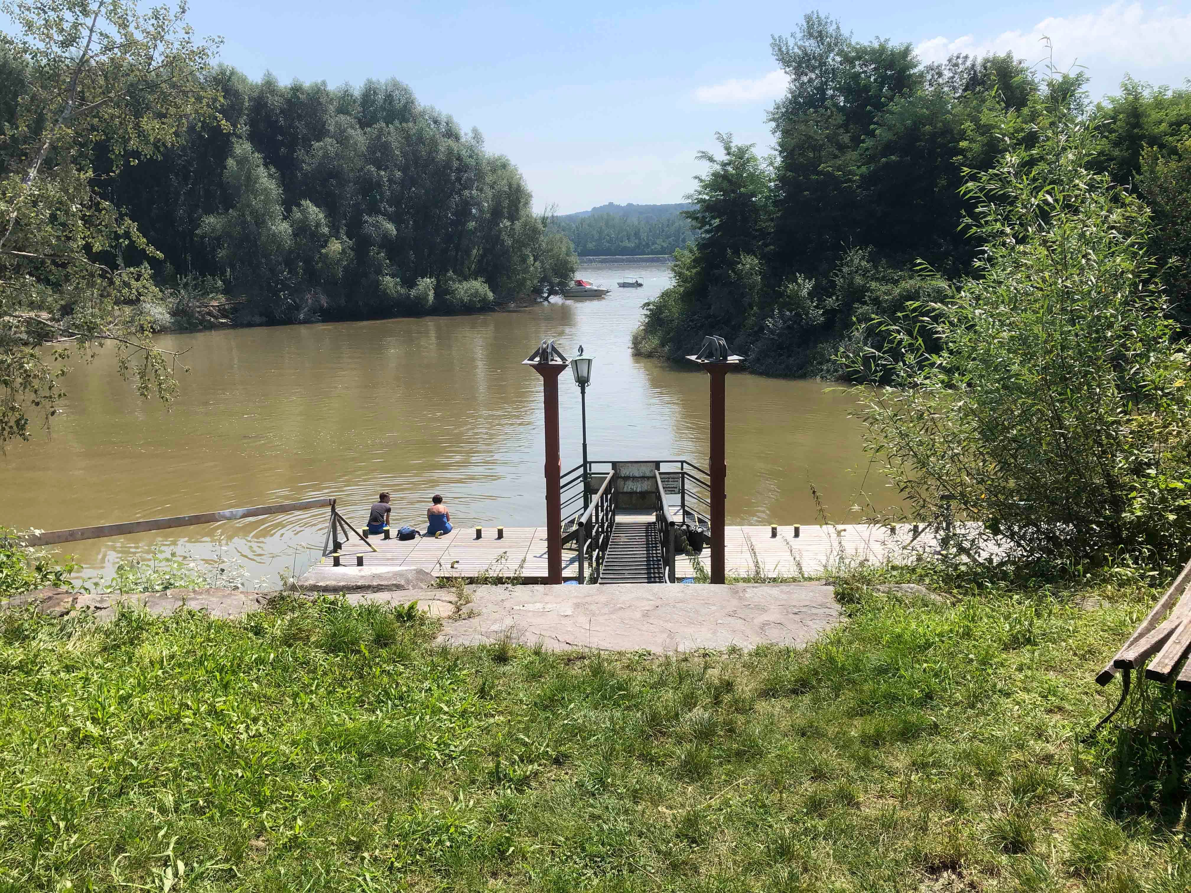 Hafenausfahrt Sportboothafen Emmersdorf/Luberegg