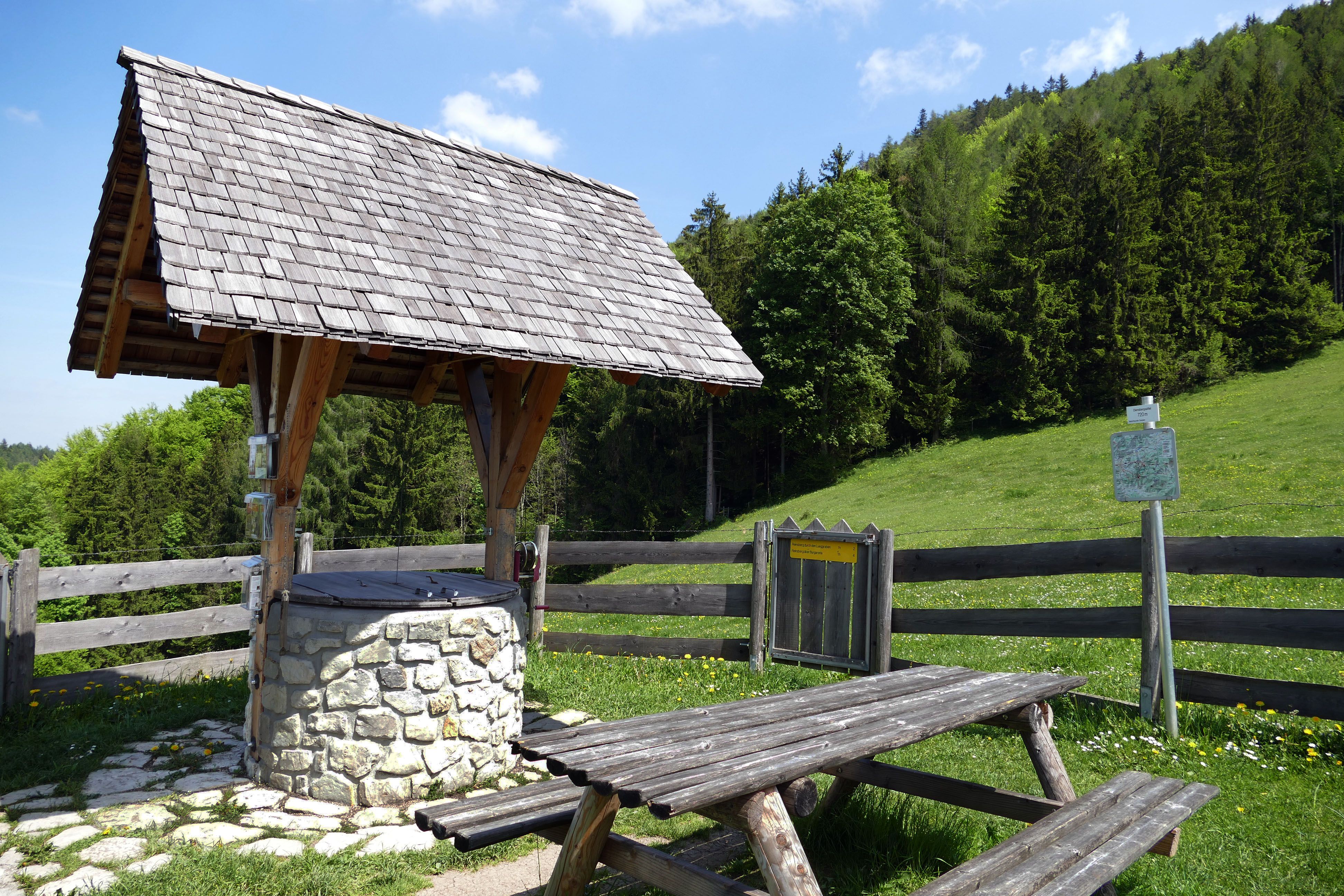Mostbrunnen am Dienstbergsattel