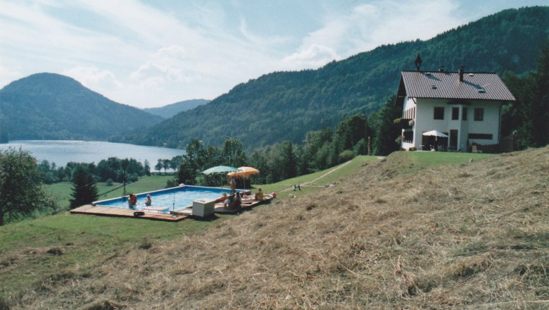 Haus Schlossleiten mit Pool und Bergblick