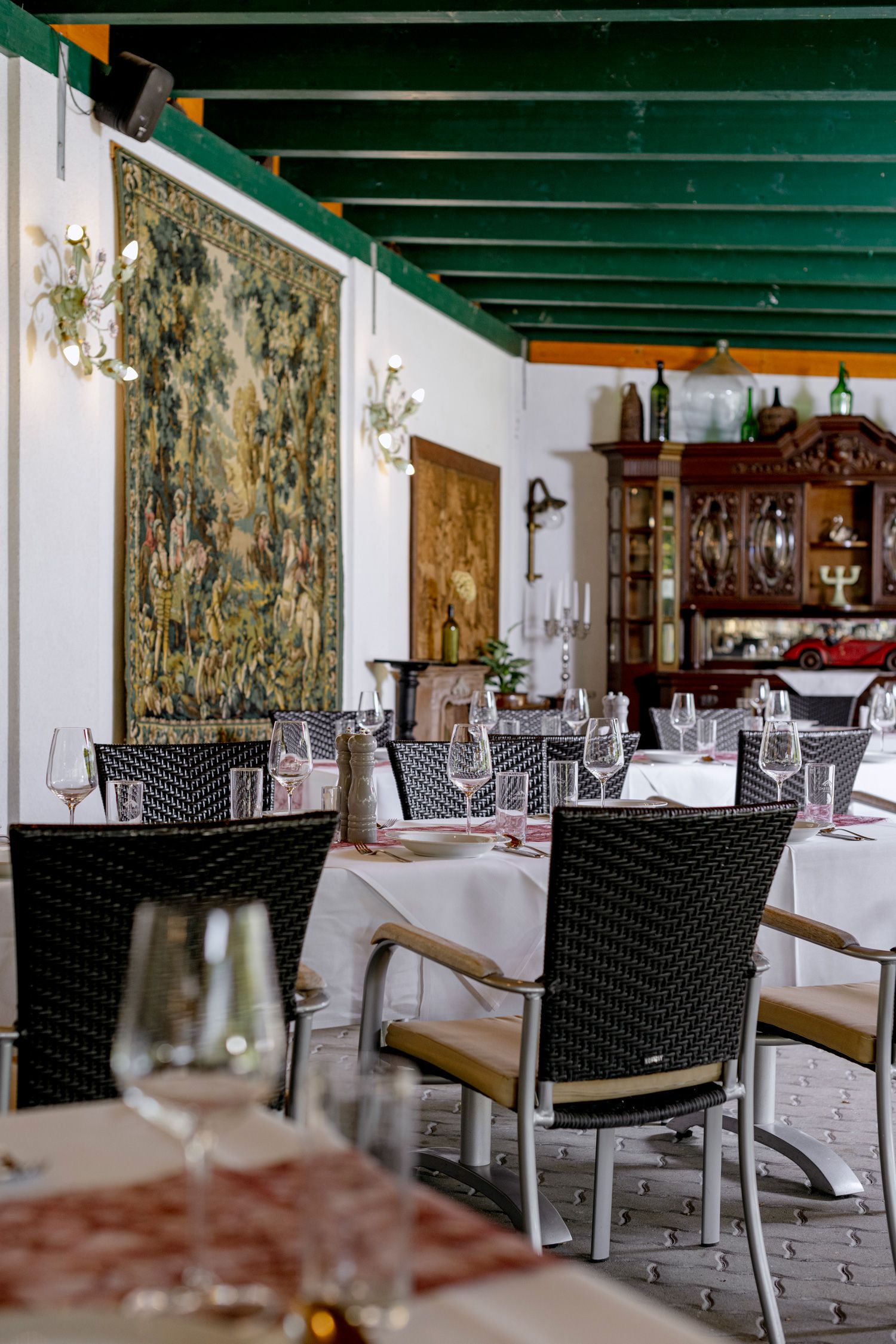 Gasthof Hoffmann, gedeckter Tisch 