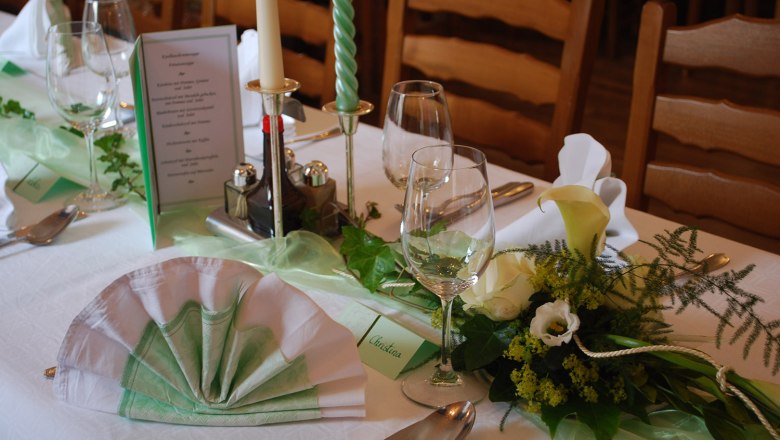Hochzeitstafel, &copy; Buchinger