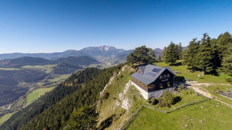 Geländehütte, © Wiener Alpen, Foto: Franz Zwickl