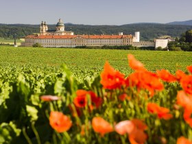 Stift Melk in der Ferne, © NÖW/Michael Liebert