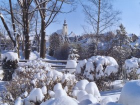 Winterbild mit Kirche, © Stadtgemeinde Litschau