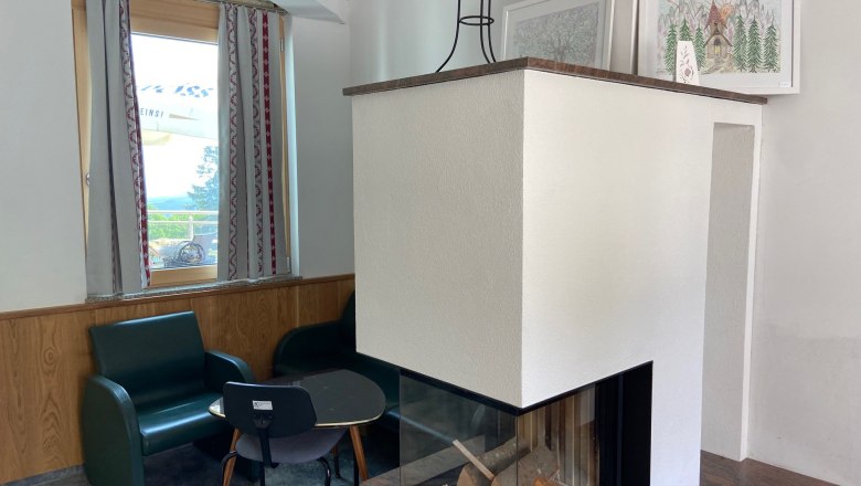 Kamin in der Lobby, &copy; Wiener Alpen