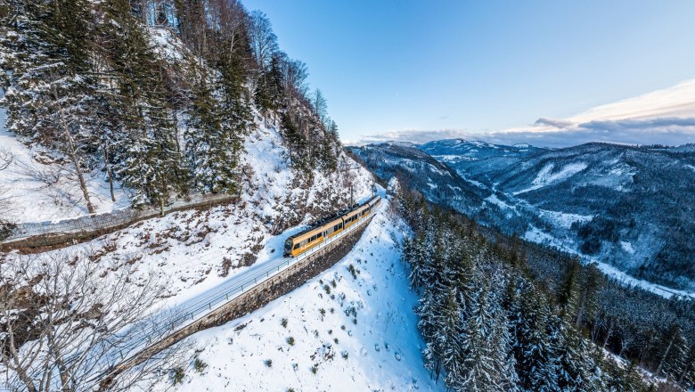 Mit der Mariazellerbahn durch die Winterlandschaft., © NB_Wegerbauer