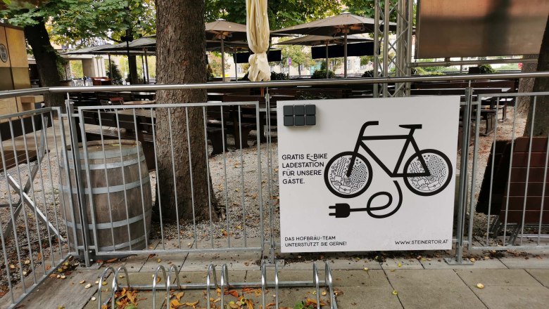 E-Ladestation beim Hofbr&auml;uhaus, &copy; Donau N&Ouml; Tourismus_BF