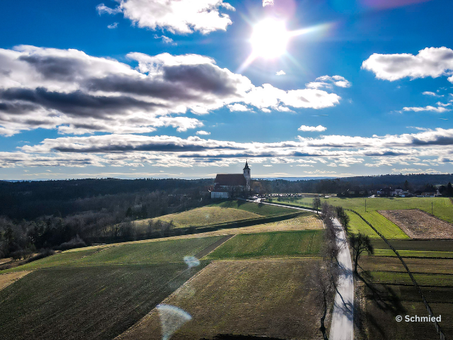 Kloster Pernegg von oben © Fabian Schmied – Drohnenfotografie