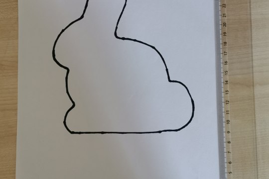 1. Schablone ausdrucken oder selbst aufzeichnen 