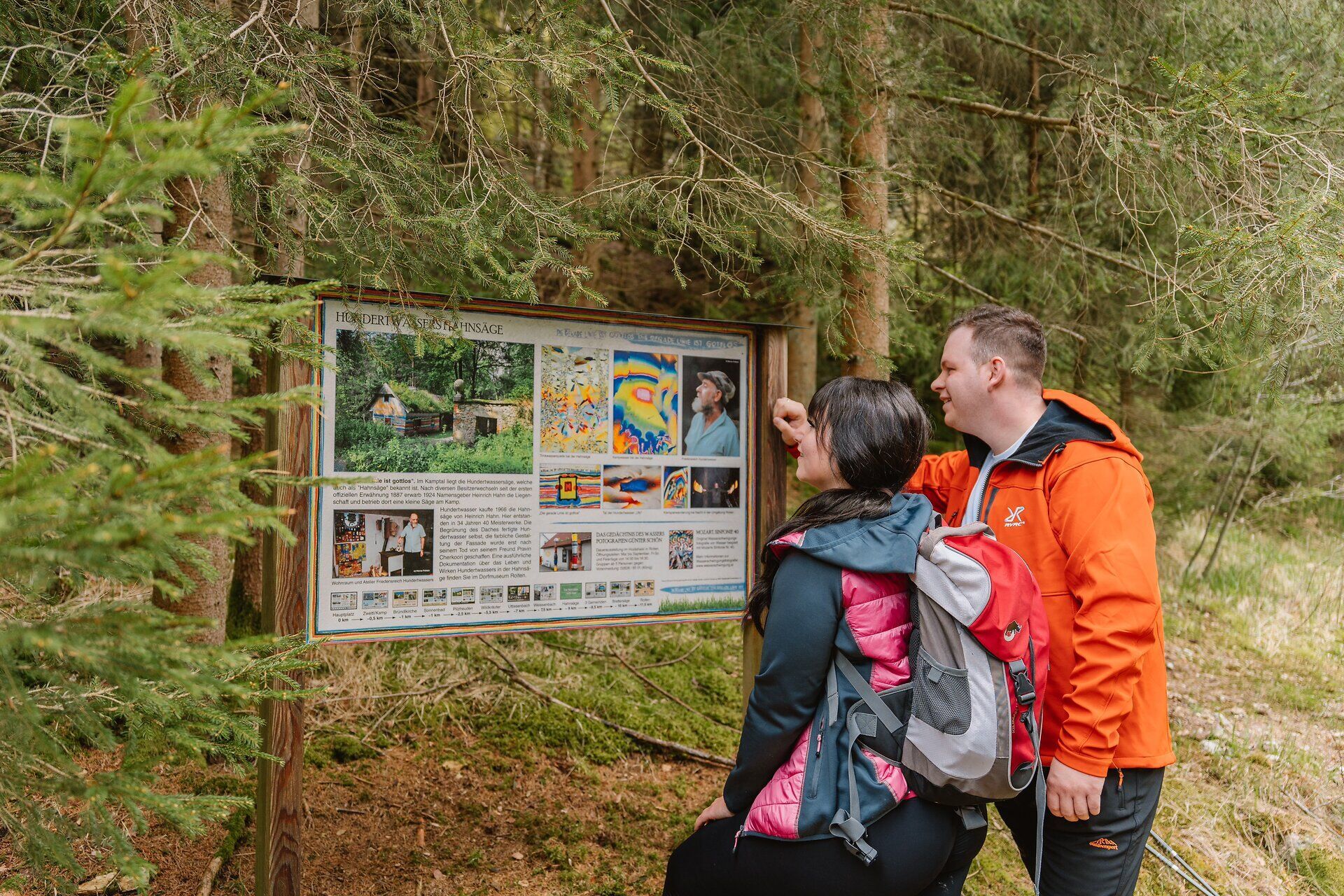 Kamptal zwischen Zwettl und Roiten, Wasserwunderweg, Wandern