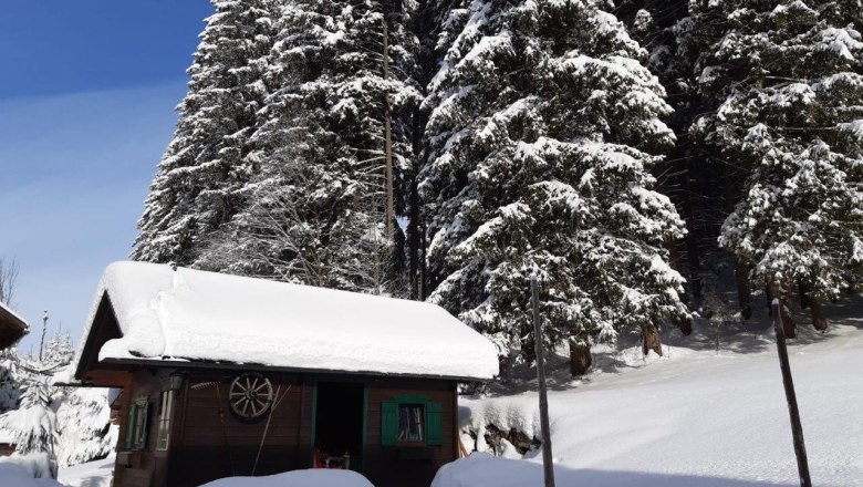 Garten beim Haus Margarete im Winter, &copy; Margarete Teufel