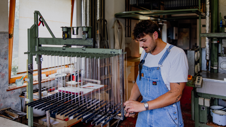 koch-kerzen Spitzkerzen Korb wickeln, &copy; &copy;️Waldviertel Tourismus, Matthias Streibel