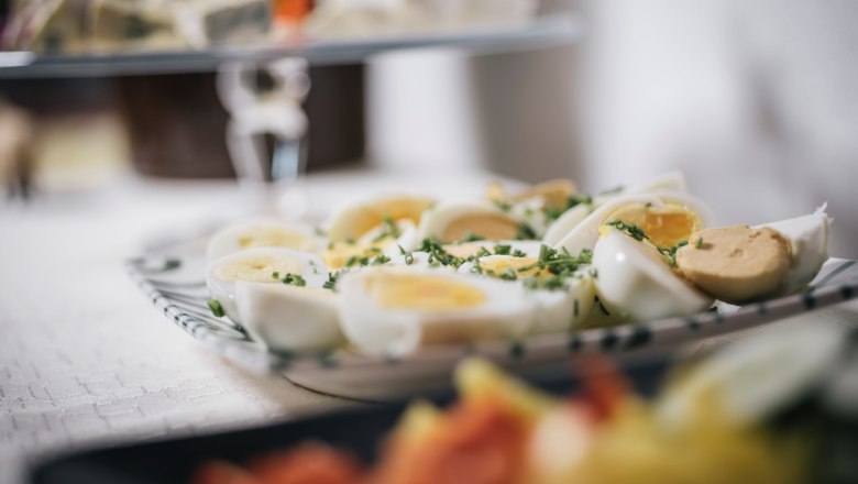 Fr&uuml;hst&uuml;ck am Moarhof, &copy; Feriengut Moarhof