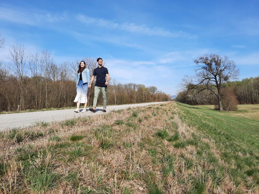 Ortsspaziergang Eckartsau, Hochwasserschutzdamm Marchfeld