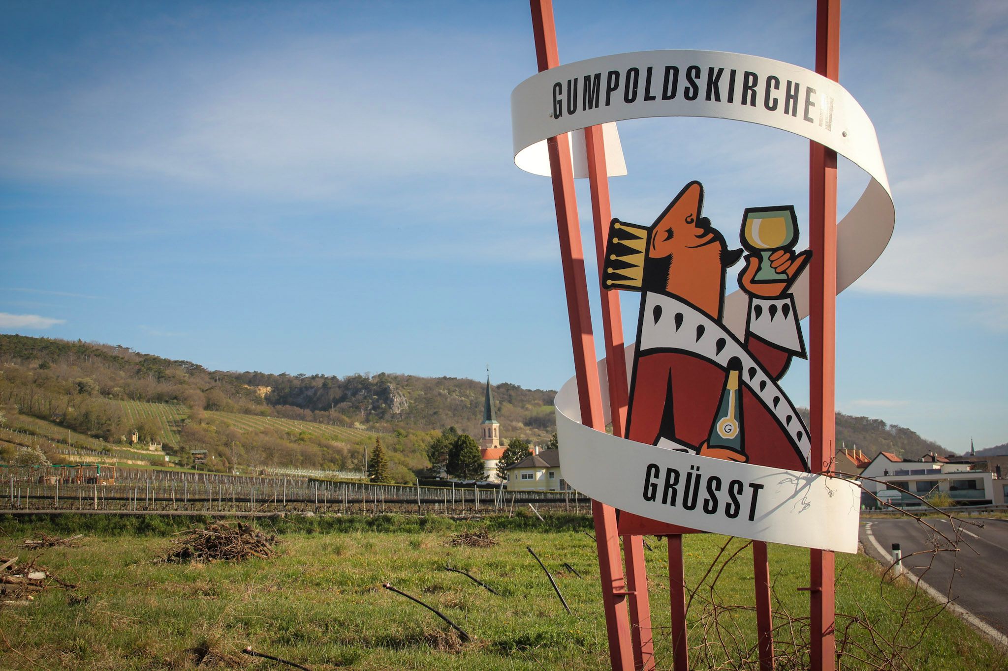 Gumpoldskirchen Einfahrt von Baden