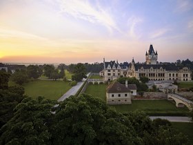 Morgenstimmung Schloss Grafenegg, © Donau Niederösterreich - Kamptal-Wagram-Tullner Donauraum